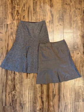 Ann Taylor Neutral Midi Skirts - Set of 2
